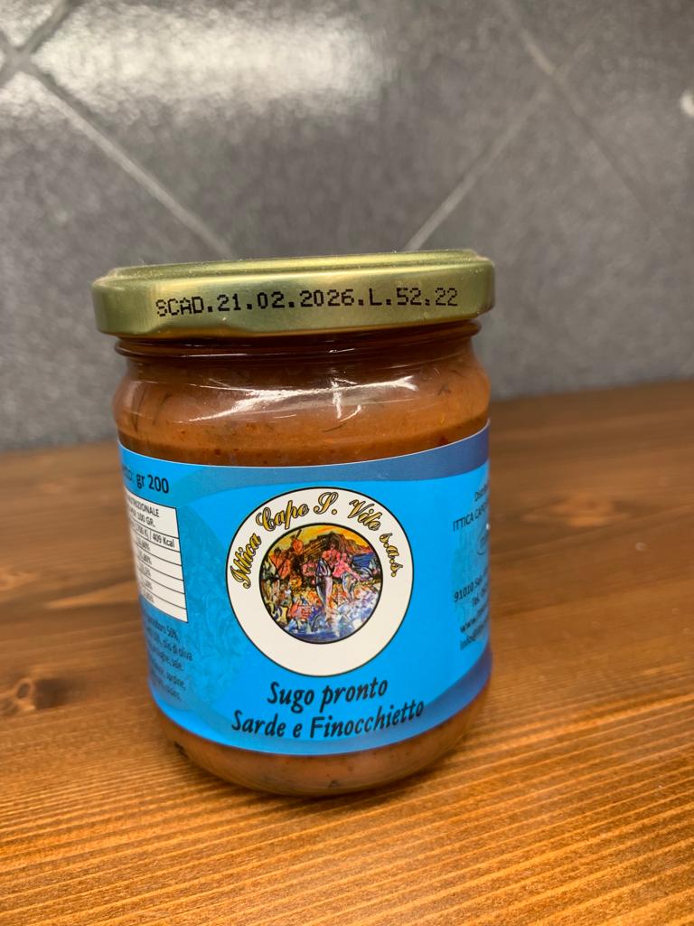 Sugo pronto Sarde e Finocchietto  gr. 200